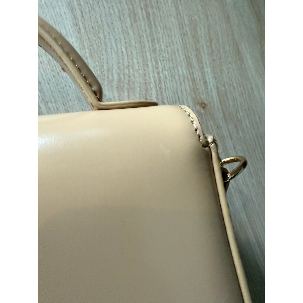$178 New J Crew Leather Edie Top Handle Bag - Honey Brown - Picture 10 of 16